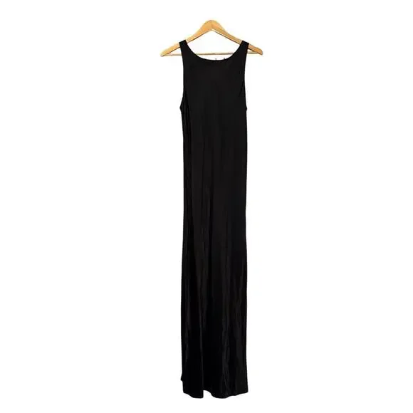 new Splendid x Rachel Love Boatneck Maxi Dress in Black, Large. Quiet Luxury. - Picture 3 of 11